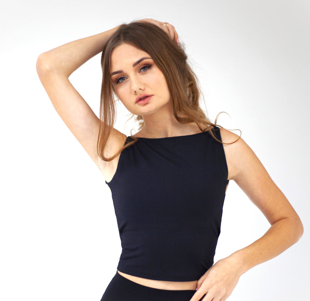 Maya Vida SculptFlex Crop Top – Seamless Support & Style